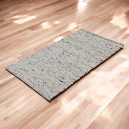 Hrubý koberec z vlny Rustic 70x130 sivý koberec