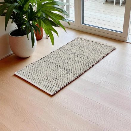 Tkaný koberec Rustic 70x130 moderný vlnený koberec