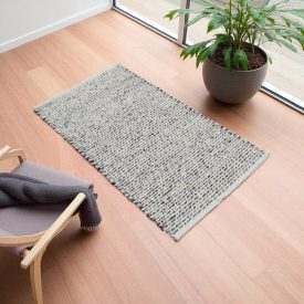 Tkaný koberec Rustic 70 x130 moderný vlnený koberec