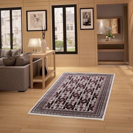 Klasický koberec béžová 140x200 polyesterový koberec