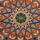 Dekoračný vankúš krémový 45x45 cm – Orientálna hviezda