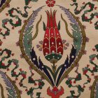 Dekoračný vankúš krémový 45x45 cm – Sultánsky tulipán