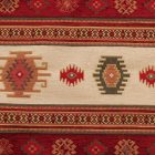 Dekoračný vankúš bordový 45x45 cm – Nomádske pruhy