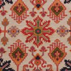 Dekoračný vankúš krémový 45x45 cm – Mozaiková hviezda