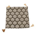 Dekoračný vankúš svetlosivý 45x45 cm – Strieborný ornament