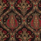 Dekoračný vankúš čierny 45x45 cm – Polnočná orientálna záhrada