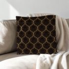 Dekoračný vankúš čierny 45x45 cm – Ebenový ornament