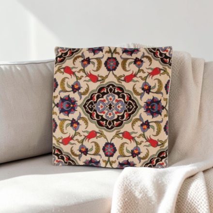 Dekoračný vankúš krémový 45x45 cm – Zafírový tulipán