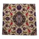 Dekoračný vankúš krémový 45x45 cm – Zafírový tulipán