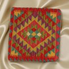 Afgánsky obliečka na vankúš Kilim 45x45 ručne tkaný vankúš