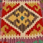 Afgánsky obliečka na vankúš Kilim 45x45 ručne tkaný vankúš