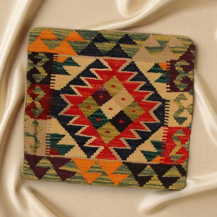 Ručne tkaný dekoračný vankúš 45x45 Obliečka na vankúš Kilim