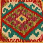 Ručne tkaný dekoračný vankúš 45x45 Obliečka na vankúš Kilim