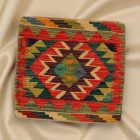 Ručne tkaný dekoračný vankúš 45x45 Obliečka na vankúš Kilim