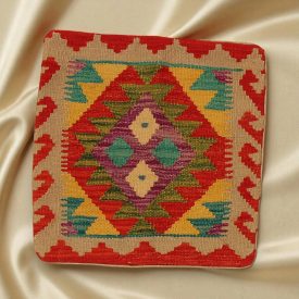   Ručne tkaný dekoračný vankúš 45x45 Obliečka na vankúš Kilim