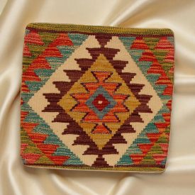   Ručne tkaný dekoračný vankúš 45x45 Obliečka na vankúš Kilim