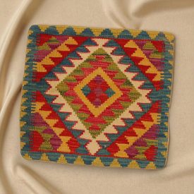   Ručne tkaný dekoračný vankúš 45x45 Obliečka na vankúš Kilim