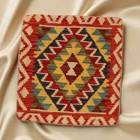   Ručne tkaný obliečka na vankúš Kilim 45x45 afganský dekoračný vankúš