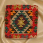 Ručne tkaný obliečka na vankúš Kilim 45x45 afganský dekoračný vankúš