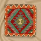 Ručne tkaný obliečka na vankúš Kilim 45x45 afganský dekoračný vankúš