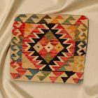 Ručne tkaný vankúš 45x45 Obliečka na vankúš Kilim