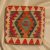 Ručne tkaný vankúš 45x45 Obliečka na vankúš Kilim