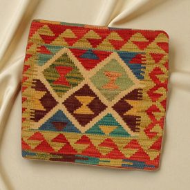 Vankúš Kilim 45x45 ručne tkaná obliečka na vankúš