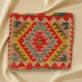 Vankúš Kilim 45x45 ručne tkaná obliečka na vankúš