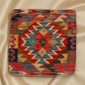 Vankúš Kilim 45x45 ručne tkaná obliečka na vankúš