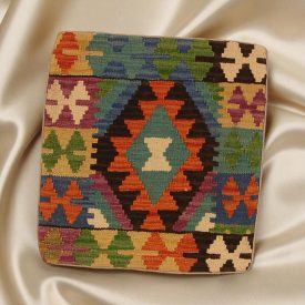 Vankúš Kilim 45x45 ručne tkaná obliečka na vankúš