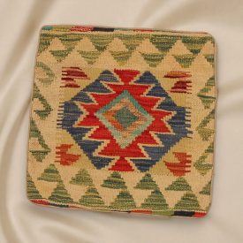 Vankúš Kilim 45x45 ručne tkaná obliečka na vankúš