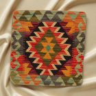 Vankúš Kilim 45x45 ručne tkaná obliečka na vankúš