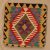 Obliečka na vankúš Kilim 45x45 ručne tkaný vankúš