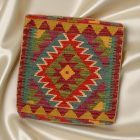 Afgánsky obliečka na vankúš Kilim 45x45 ručne tkaný vankúš