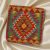 Afgánsky obliečka na vankúš Kilim 45x45 ručne tkaný vankúš