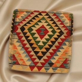   Afgánsky obliečka na vankúš Kilim 45x45 ručne tkaný vankúš