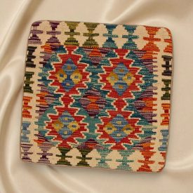   Afgánsky obliečka na vankúš Kilim 45x45 ručne tkaný vankúš