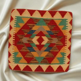   Afgánsky obliečka na vankúš Kilim 45x45 ručne tkaný vankúš