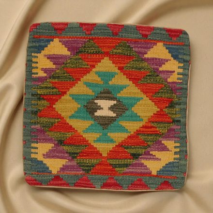 Afgánsky obliečka na vankúš Kilim 45x45 ručne tkaný vankúš