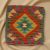 Afgánsky obliečka na vankúš Kilim 45x45 ručne tkaný vankúš