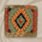 Afgánsky obliečka na vankúš Kilim 45x45 ručne tkaný vankúš