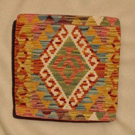   Afgánsky obliečka na vankúš Kilim 45x45 ručne tkaný vankúš