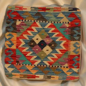   Ručne tkaný dekoračný vankúš 45x45 Obliečka na vankúš Kilim