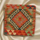 Ručne tkaný obliečka na vankúš Kilim 45x45 afganský dekoračný vankúš