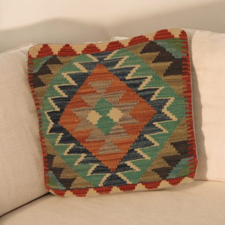 Afgánsky obliečka na vankúš Kilim 45x45 ručne tkaný vankúš