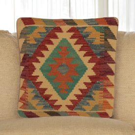   Ručne tkaný obliečka na vankúš Kilim 45x45 afganský dekoračný vankúš