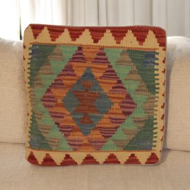   Ručne tkaný obliečka na vankúš Kilim 45x45 afganský dekoračný vankúš