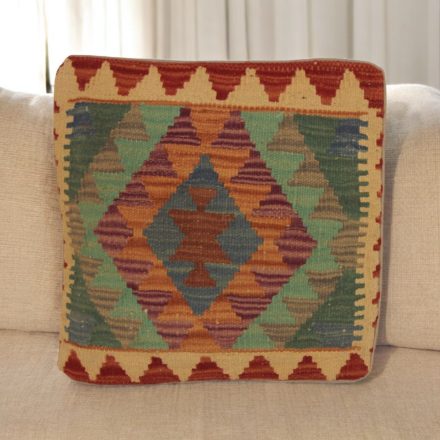 Ručne tkaný obliečka na vankúš Kilim 45x45 afganský dekoračný vankúš
