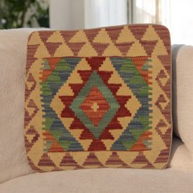   Ručne tkaný obliečka na vankúš Kilim 45x45 afganský dekoračný vankúš
