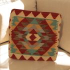 Ručne tkaný obliečka na vankúš Kilim 45x45 afganský dekoračný vankúš